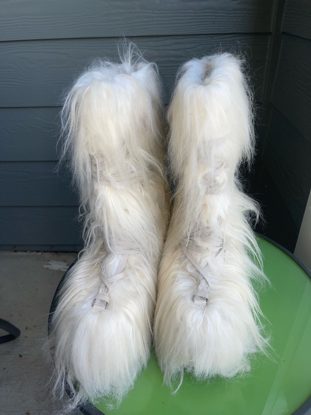 Dolls Kill Club Exx Wild Instincts faux fur boots